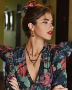 Σκουλαρίκια Black Onyx Dots Hoops M Χρυσό