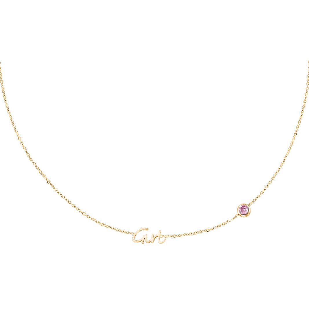 Κολιέ Birthstone Girl Gold - Image 1
