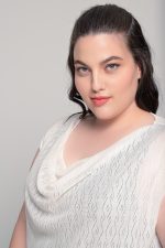 Μπλουζοφόρεμα εκρού drape - Image 3