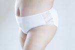 Εσώρουχο λευκό slip τύπου BIKINI με δαντέλα στο πλάι