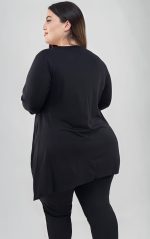 Μπλούζα Ασύμμετρη Μαύρη - Image 3