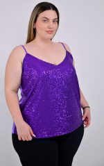 Lingerie Μωβ Παγιέτα - Image 2