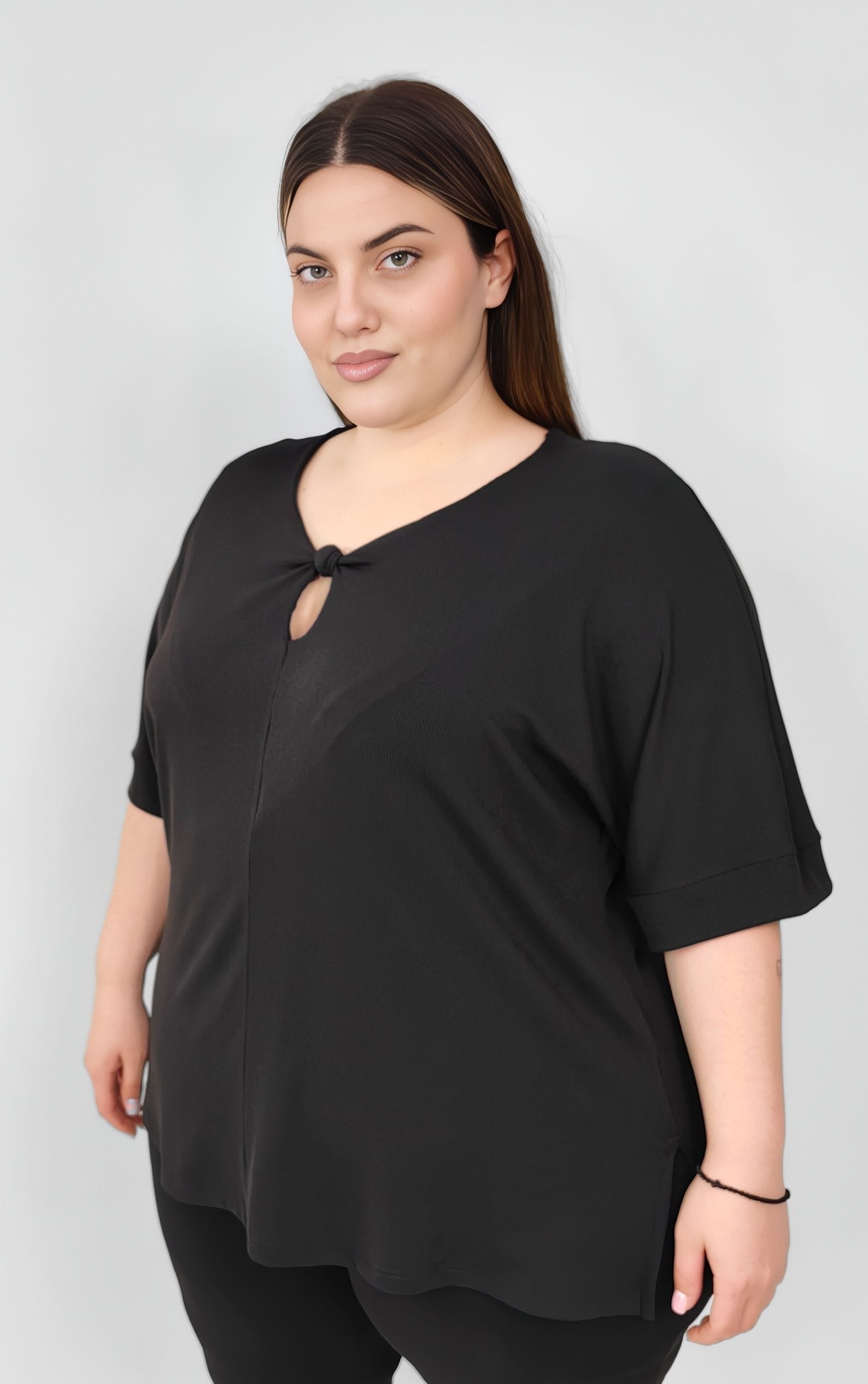 Plus size μπλούζα ριπ