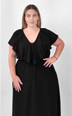 Μαύρο Φόρεμα Με Βολάν - Image 5