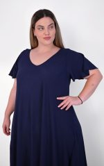 Ασύμμετρο Φόρεμα Μπλε - Image 5