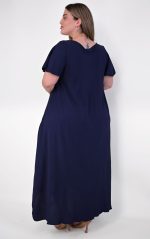 Ασύμμετρο Φόρεμα Μπλε - Image 4