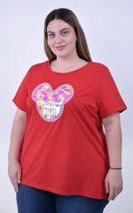 Κόκκινη Μπλούζα με Παγιέτες Mickey - Image 2