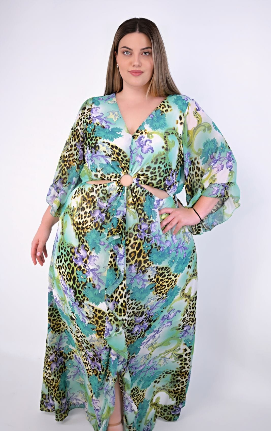 Plus Size Φόρεμα Jungle Glam