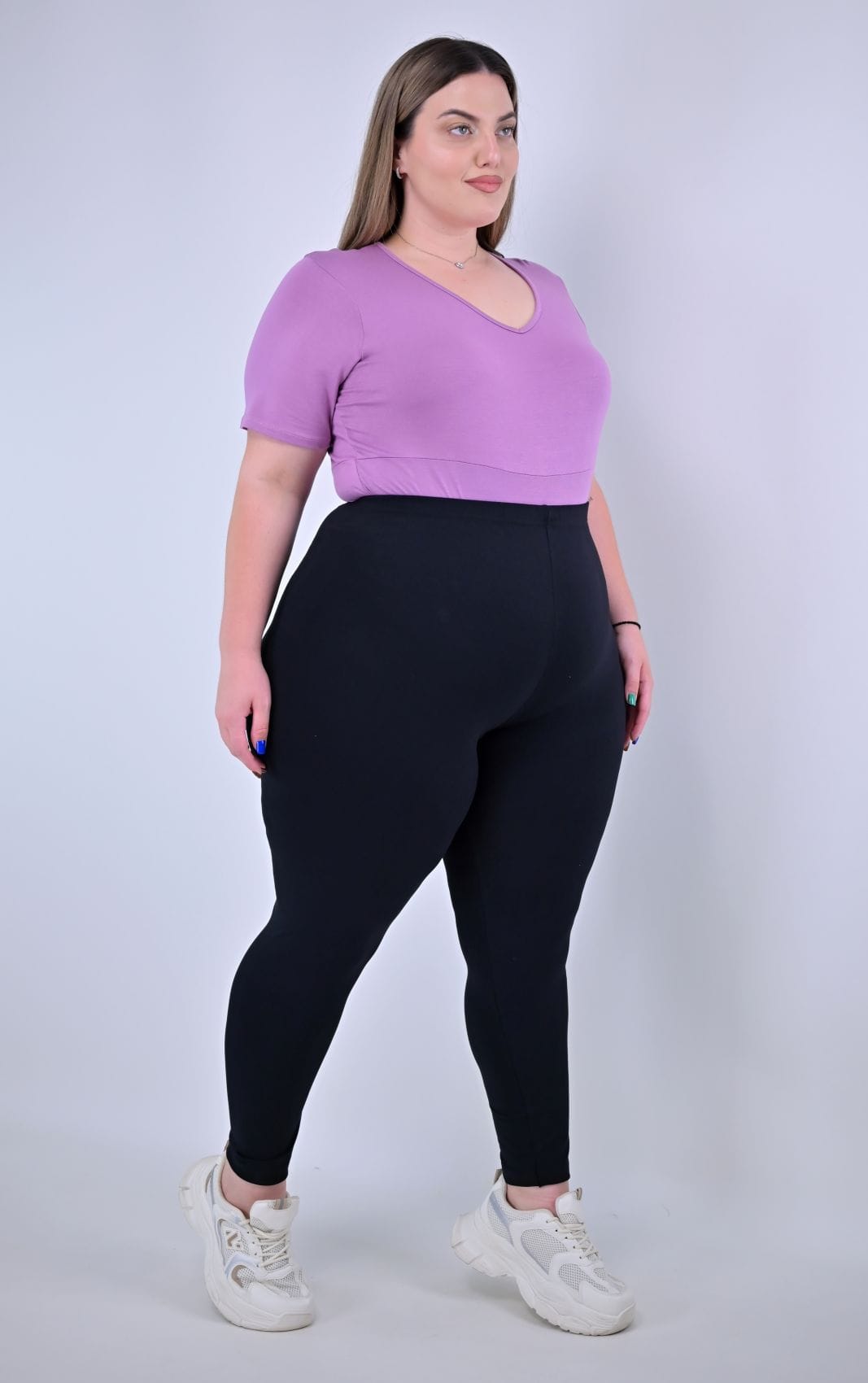 μακρύ plus size κολάν