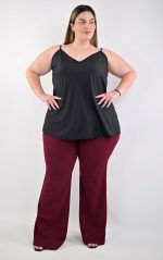 plus size παντελόνι καμπάνα
