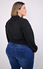 Bomber Jacket Μαύρο με Λειτουργικές Τσέπες - Image 4