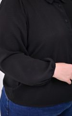 Πουκάμισο Crop - Μαύρο - Image 4