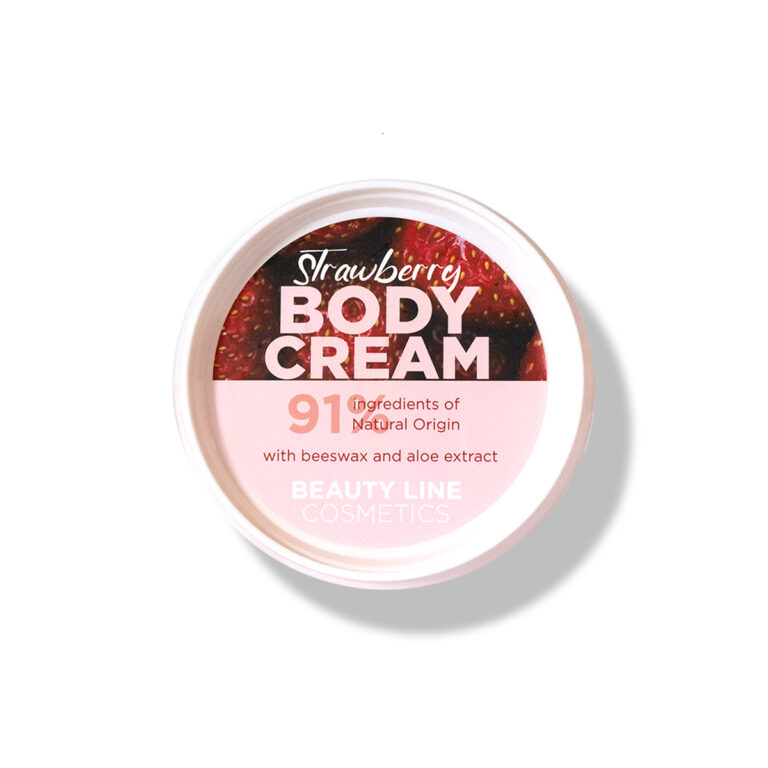 Κρέμα Σώματος Beauty Line με Άρωμα Φράουλα 250ml