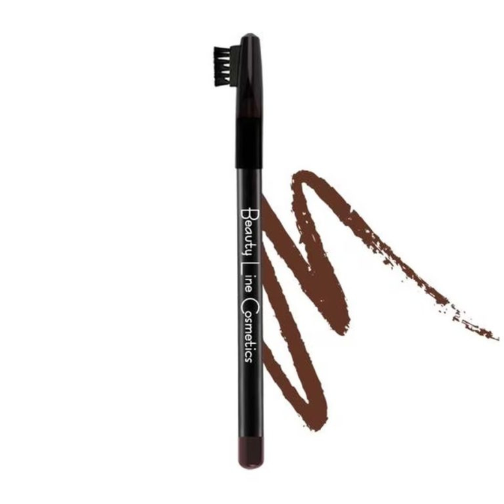Μολύβι Φρυδιών Beauty Line No 002 Καφέ Σκούρο