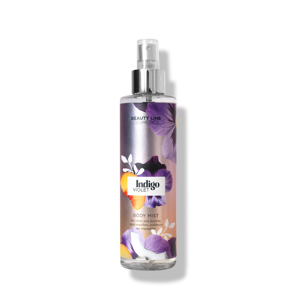 Body Mist Beauty Line Indigo Violet 200ml Άρωμα Βιολέτα & Καραμέλα