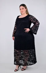 Μαύρο Δαντελένιο Φόρεμα - Image 3