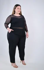 Ψηλόμεσο Παντελόνι Μαύρο - Image 2