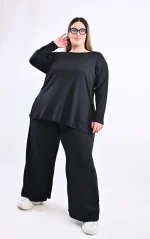 Plus Size Μαύρο Σετ Ριπ | Μεγάλα Μεγέθη | PsX Fashion