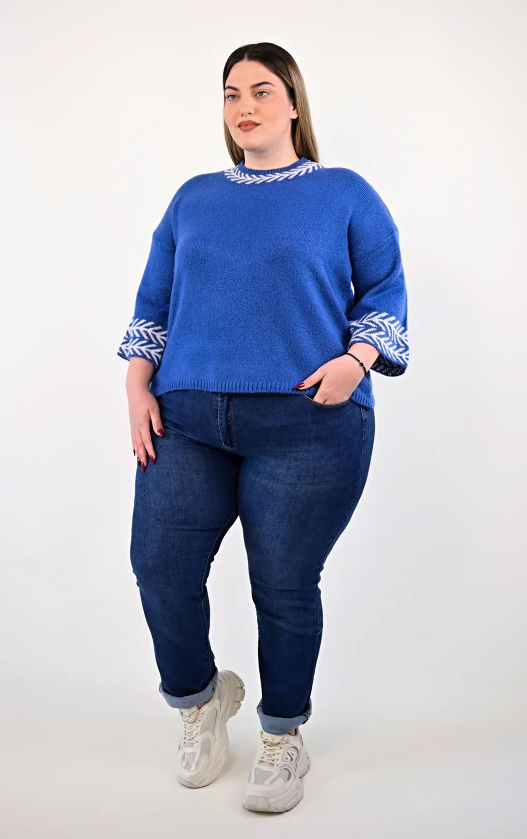Plus Size Μπορντό Πλεκτό Crop Top | PsX Fashion