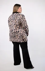 Παλτοζακέτα με Animal Print & Παγιέτες - Image 7