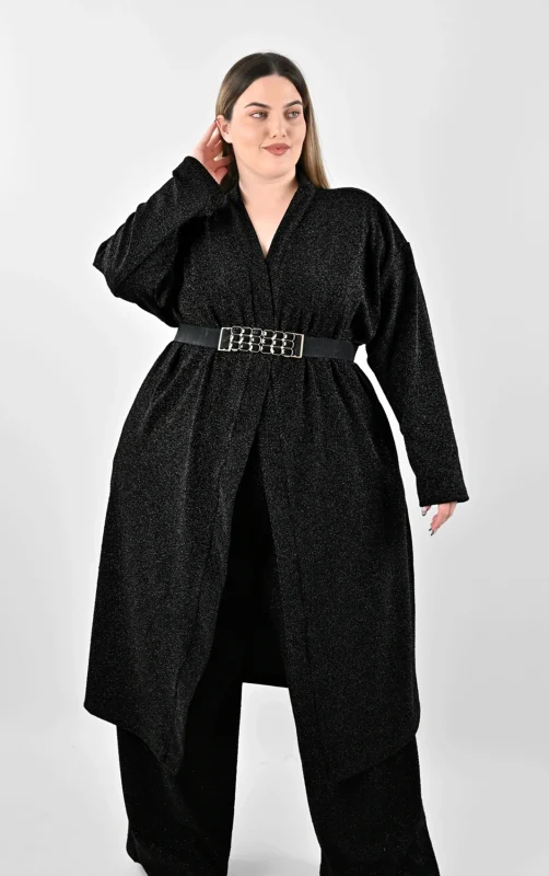 Plus Size Σετ Μαύρο Glitter | Μεγάλα Μεγέθη | PsX Fashion