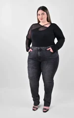 Τζιν Παντελόνι Γκρι - Ίσια Γραμμή - Image 2