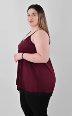Μπορντό Τοπ Lingerie σε Γραμμή Α - Image 4