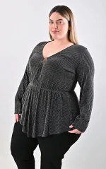 Μπλούζα Lurex με V-Λαιμόκοψη - Image 2